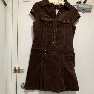 NEW VINTAGE POET CORDUROY SHORT SLEEVE DRESSES SIZE 11/M